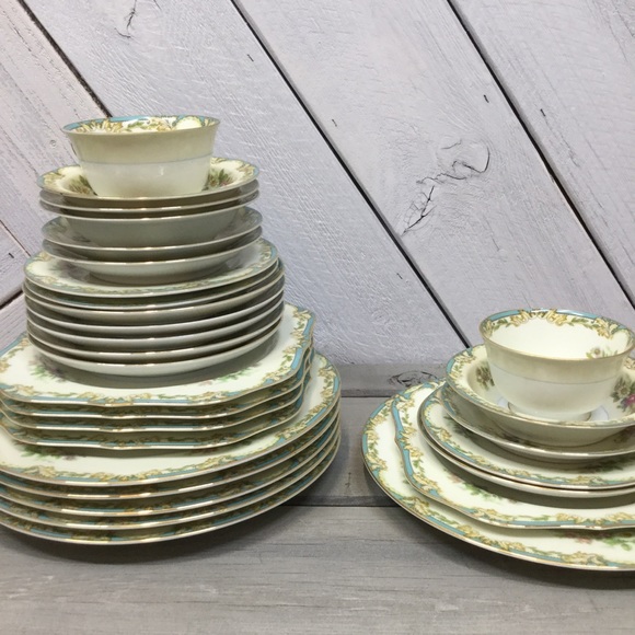 Vintage Noritake China Japan Moreton Blue Floral - Picture 6 of 8